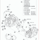 505 SXF ATV ENGINE Картер двигателя