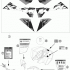 525 XC ATV CHASSIS Наклейки