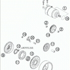 505 SXF ATV ENGINE Электрический стартер