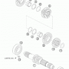 525 EXC ATV ENGINE Трансмиссия-ведомый вал