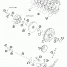 525 EXC ATV ENGINE Сцепление