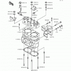 550 SX (JS550-B1) Цилиндр и головка цилиндров