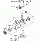 Jet Mate (JB650-A2) Коленвал и поршни
