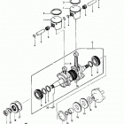 JS550 (JS550-A6) Crankshaft / pistons