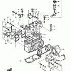 JS550 (JS550-A6) Цилиндр и головка цилиндров