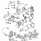 650 SX (JS650-A2) Глушитель