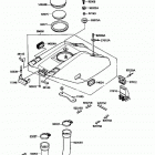 650 SX (JS650-A2) Engine hood