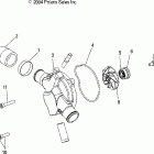 W045304CA MSX 110 Water pump - w045304ca / ia / cb / ib / cc / ic