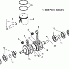 W045297DA/IA/IB FREEDOM Crankshaft and piston - w045297da / ia / ib