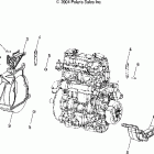 W045304CA MSX 110 Engine bedplate - w045304ca / ia / cb / ib / cc / ic