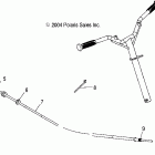 W045304CA MSX 110 Steering cable - w045304ca / ia / cb / ib / cc / ic