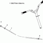W045303CA/IA MSX 140 Steering cable - w045303ca / ia