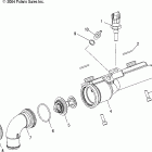 W045304CA MSX 110 Coolant rail - w045304ca / ia / cb / ib / cc / ic