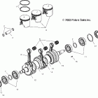 W045098CA GENESIS I Crankshaft and piston - w045098ca / ia