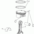 W045304CA MSX 110 Piston and rod - w045304ca / ia / cb / ib / cc / ic