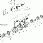 W045303CA/IA MSX 140 Crankshaft and piston - w045303ca / ia