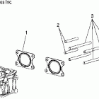 W045304CA MSX 110 Exhaust gaskets and hardware - w045304ca / ia / cb / ib ...