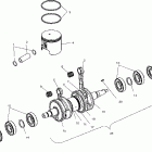 W035197DA/W035197IA VIRAGE Crankshaft and piston - w035197da / w035197ia