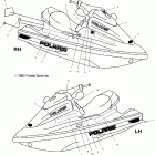 W035098CA/W035098IA GENESIS I Decals - w035098ca / w035098ia