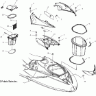 W035303CA/CB/IA/IB MSX 140 Shroud and storage - w035303ca / cb / ia / ib