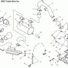 W035303CA/CB/IA/IB MSX 140 Exhaust system - w035303ca / cb / ia / ib