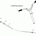 W035303CA/CB/IA/IB MSX 140 Steering cable - w035303ca / cb / ia / ib