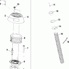 W025197I INT'L VIRAGE Engine air intake / hull air inlet - w025197d / w025197i