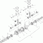 W025197I INT'L VIRAGE Crankshaft and piston - w025197d / w025197i