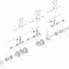 W025199I INT'L VIRAGE TX Crankshaft and piston - w025199d / w025199i