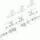 W015199I INT'L VIRAGE TX Crankshaft and piston - w015199d