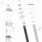 W005197D VIRAGE Engine air intake / hull air inlet - w005197d