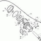 90 Rear brake assembly