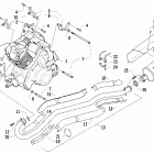 400 TBX Auto Двигатель и глушитель