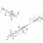 300 Secondary gear / output shaft assembly