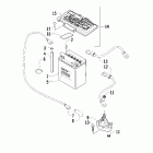 650 FIS Twin Battery and solenoid assembly