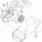 90 Fan and air shroud assembly