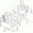 250 Вариатор и опора двигателя
