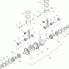 B994673 SLH Crankshaft and piston - b994673