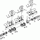 B984690 SLXH Crankshaft & piston - b984690