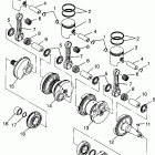 B984978 SLX PRO 785 Crankshaft & piston - i984978