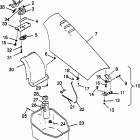 B974572 SLT 700 Front storage compartment slt 700 b974572