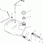 B964166 SLT 700 Oil tank slt 700 b964166 and intl. slt 700 i964166