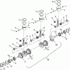 B964590 SLTX Crankshaft & piston sltx b964590 and intl. sltx i964590