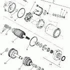 B954058 SL 650 Starting motor assembly sl 650 b954058