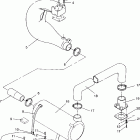 B954358 SL 650 STD Exhaust system sl 650 std b954358