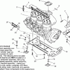 B954058 SL 650 Engine mounting sl 650 b954058