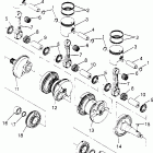 B954170 SLT 750 Crankshaft & piston  slt 750 b954170