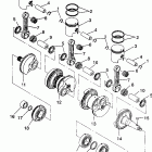 B944058 SL 650 Crankshaft & piston sl 650 b944058