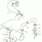 B934070 SL 750 Exhaust system sl 750  /  b934070