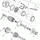 B934070 SL 750 Starting motor assembly sl 750  /  b934070
